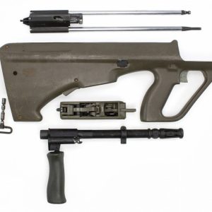 Original Malaysian Steyr Aug 5.56x45 Stock, Bolt, and Trigger Pack - Left Handed - Surplus - Good Condition